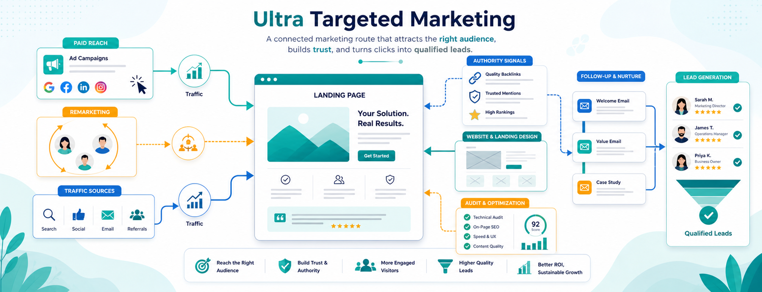 Ultra Targeted Marketing campaign illustration